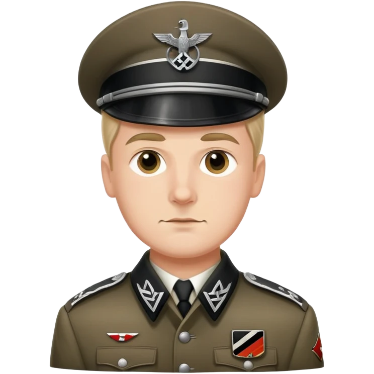 A German wearing a WW2 Nazi uniform  emoji