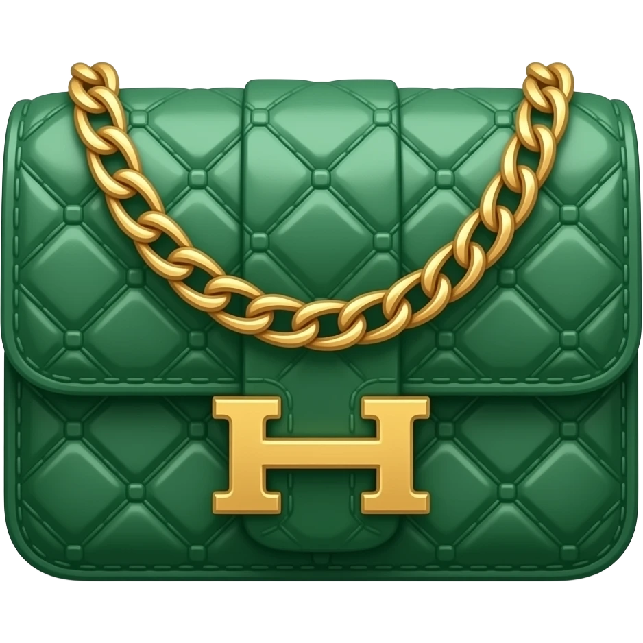 green hermes bag emoji
