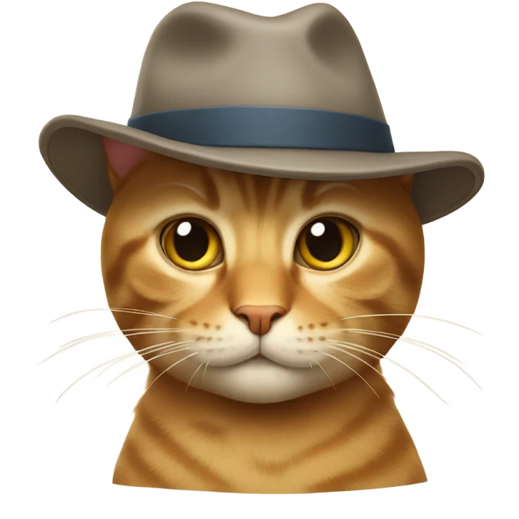 Cat wearing hat emoji
