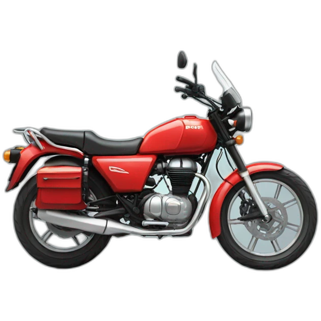 Red Himalayan bike emoji