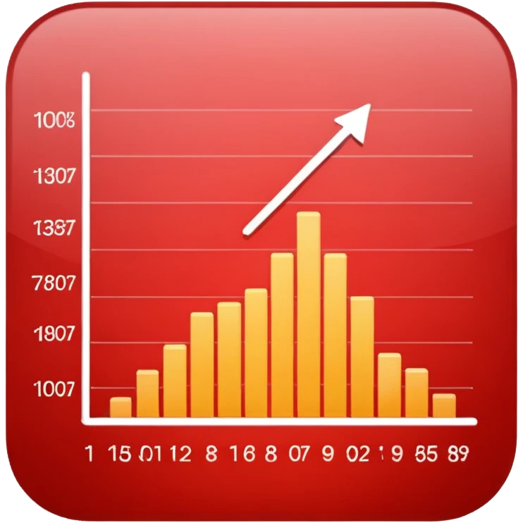 chart going down and green emoji