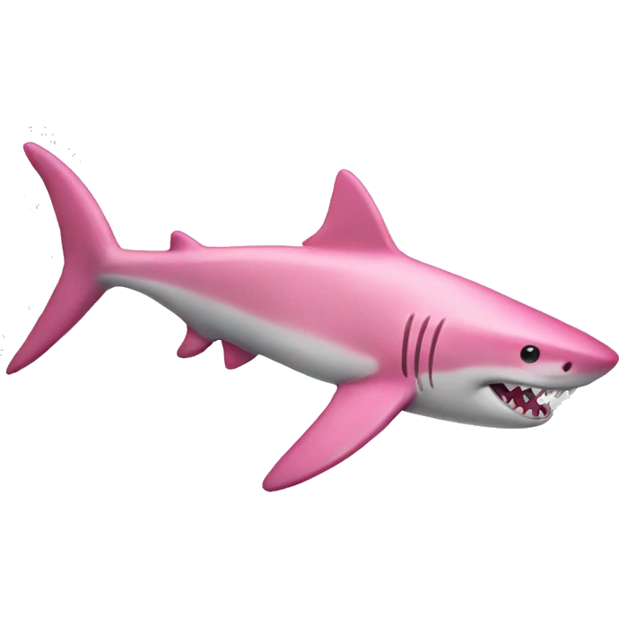pink shark emoji
