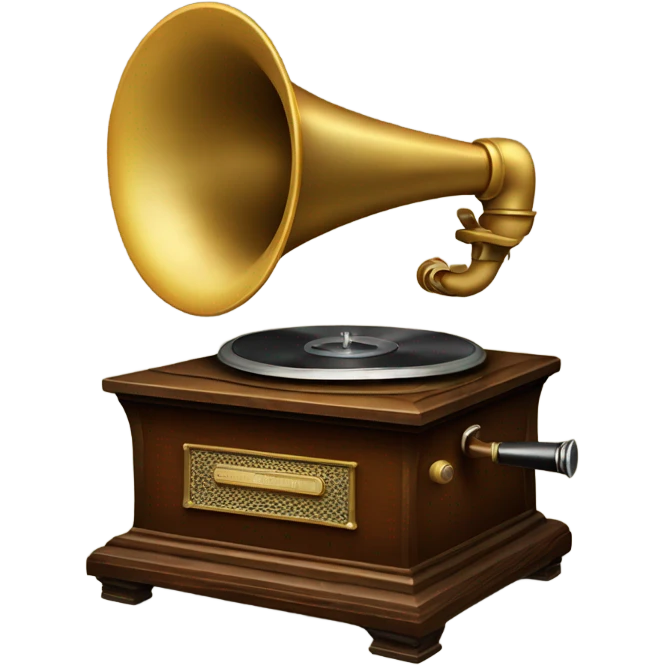 vintage phonograph emoji