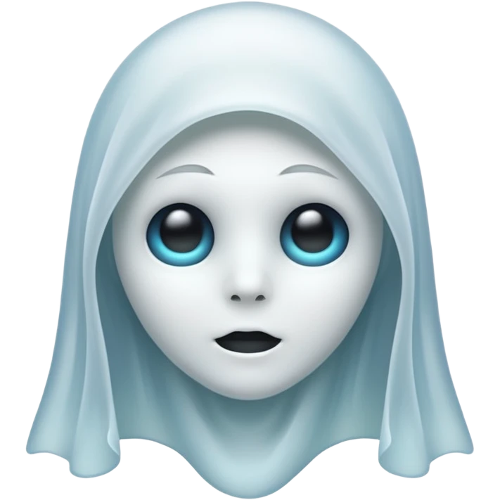 Ghost with cool face emoji