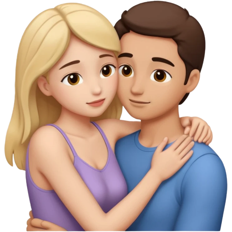 intimate moment between lovers emoji