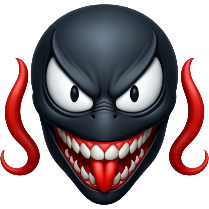 Venom with no pupils  emoji