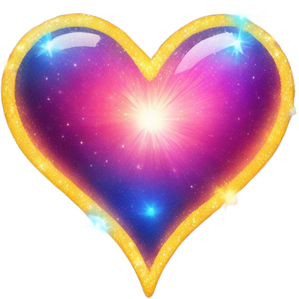 Magical heart emoji