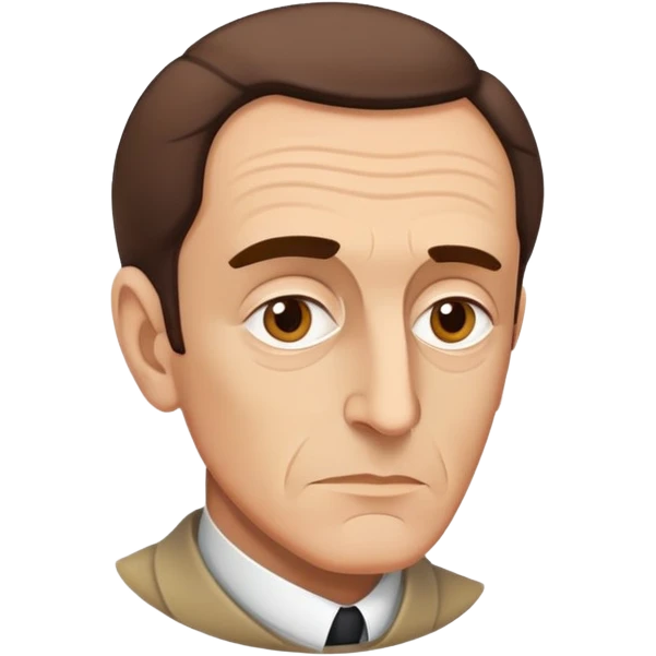 Merleau-Ponty with thoughtful expression emoji