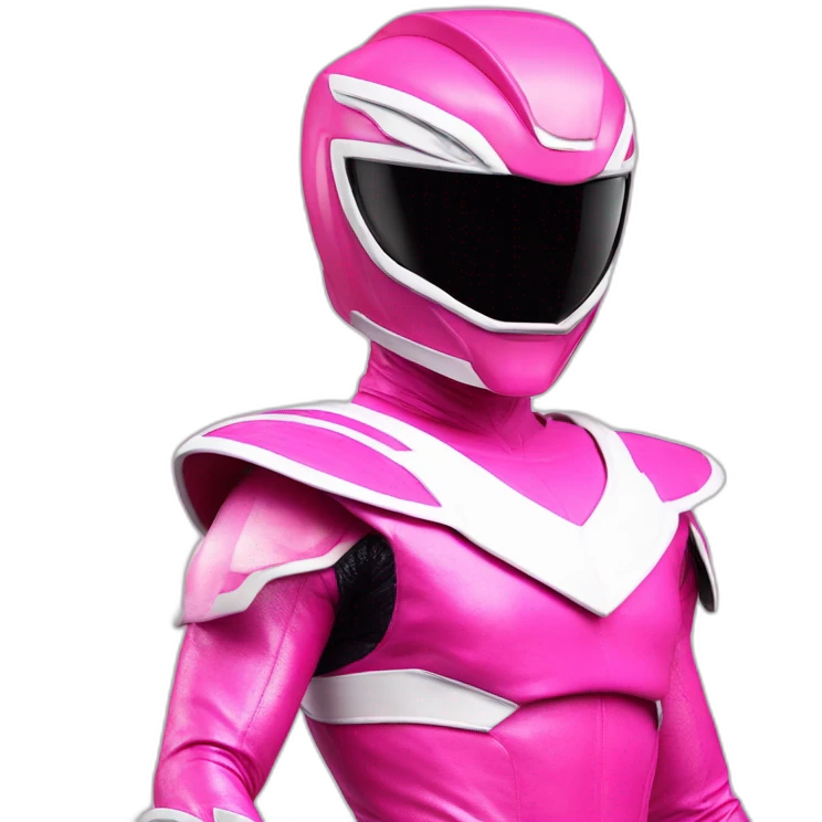 Pink Mighty Morphpon Power Ranger emoji