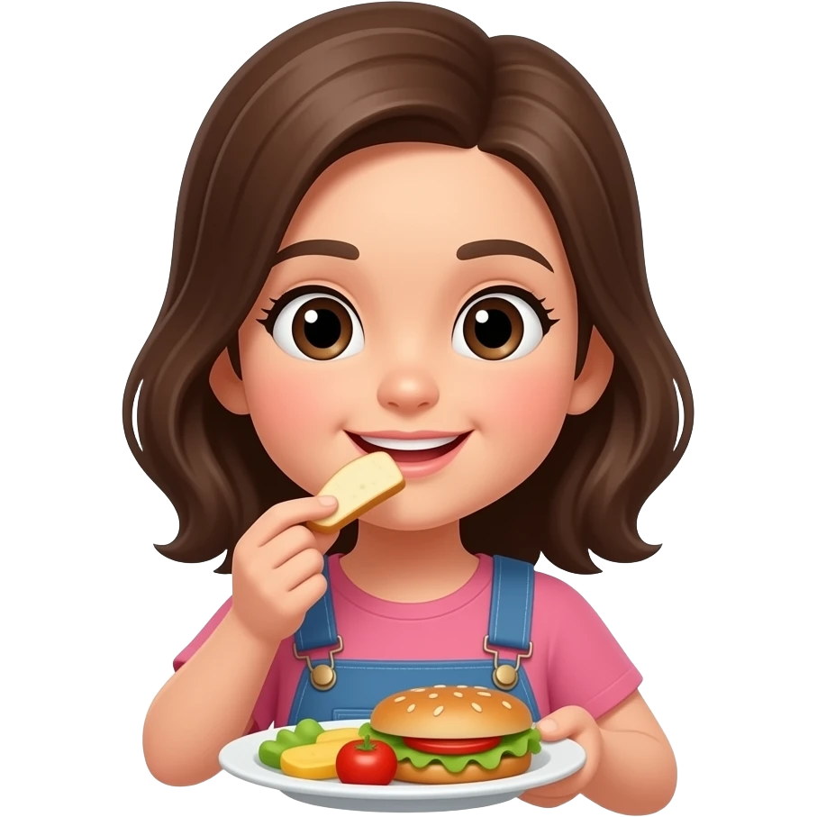 Chava almorzando emoji