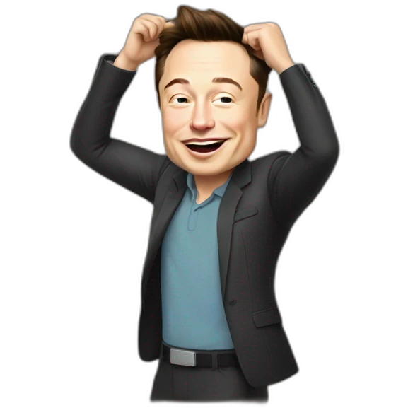 Elon musk qui dab emoji