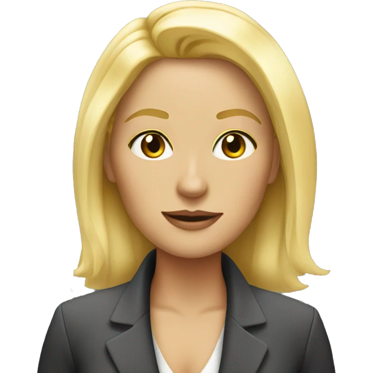 Blonde boss lady  emoji