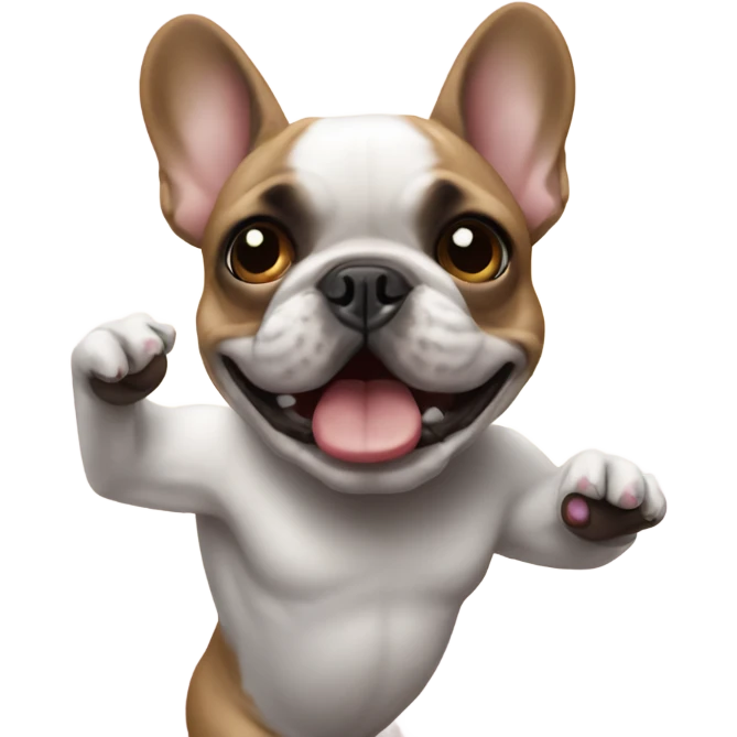 Dancing French bulldog emoji