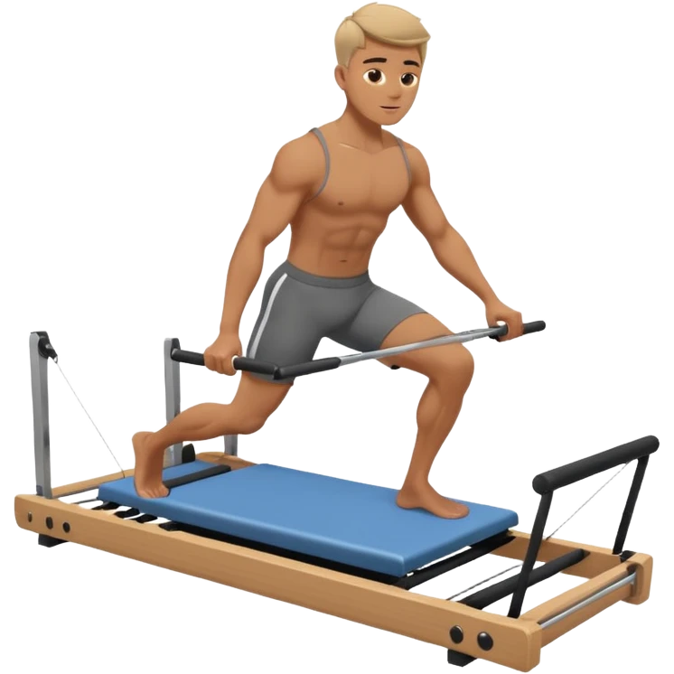 guy workout pilates reformer  emoji