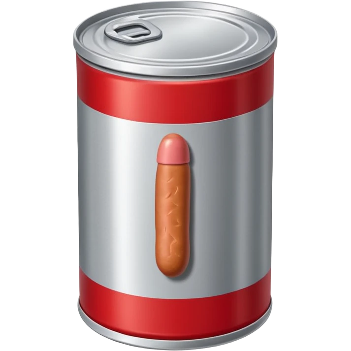 wiener sausage in can/tin emoji