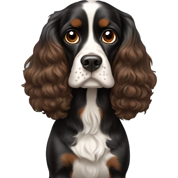 black-brown-cocker-spaniel-king-charles-cavalier emoji