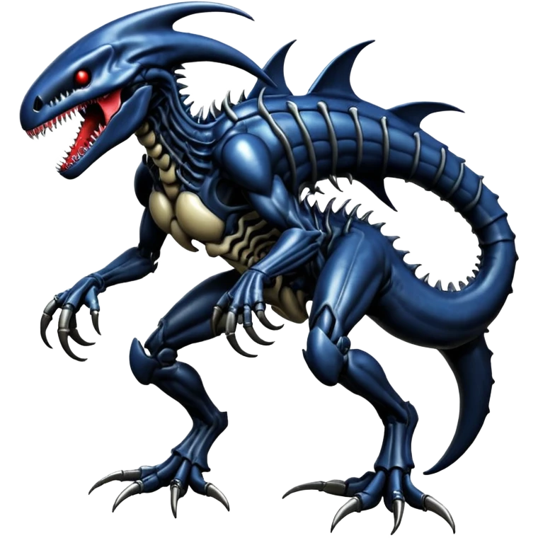  Venom-Garchomp-Xenomorph-hybrid-fantasy-creature (full body) emoji