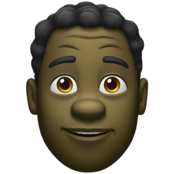 black shrek emoji