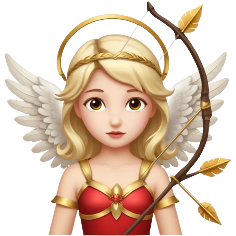 girl with cupid clothes emoji