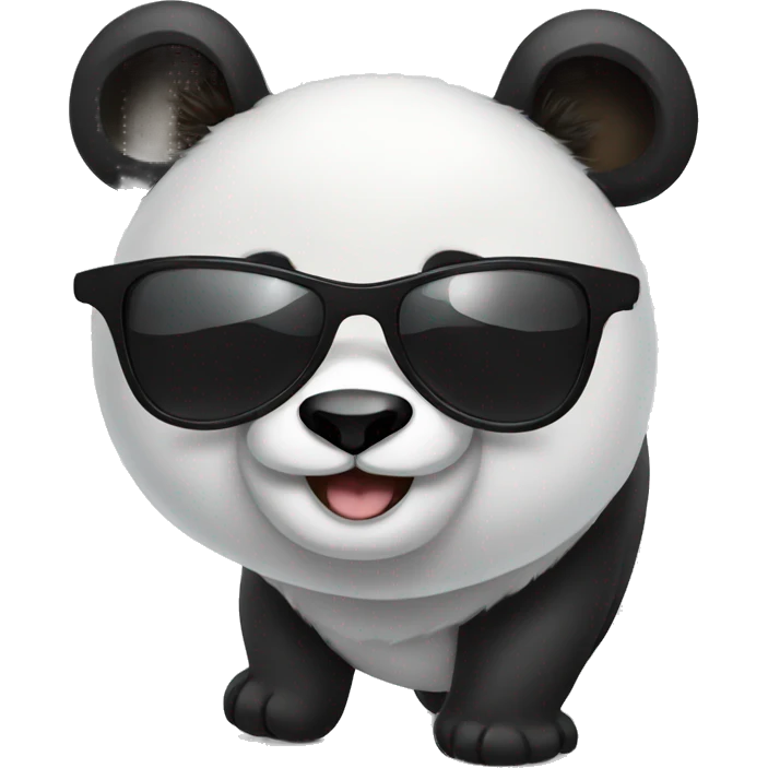 a panda wearing sunglasses emoji