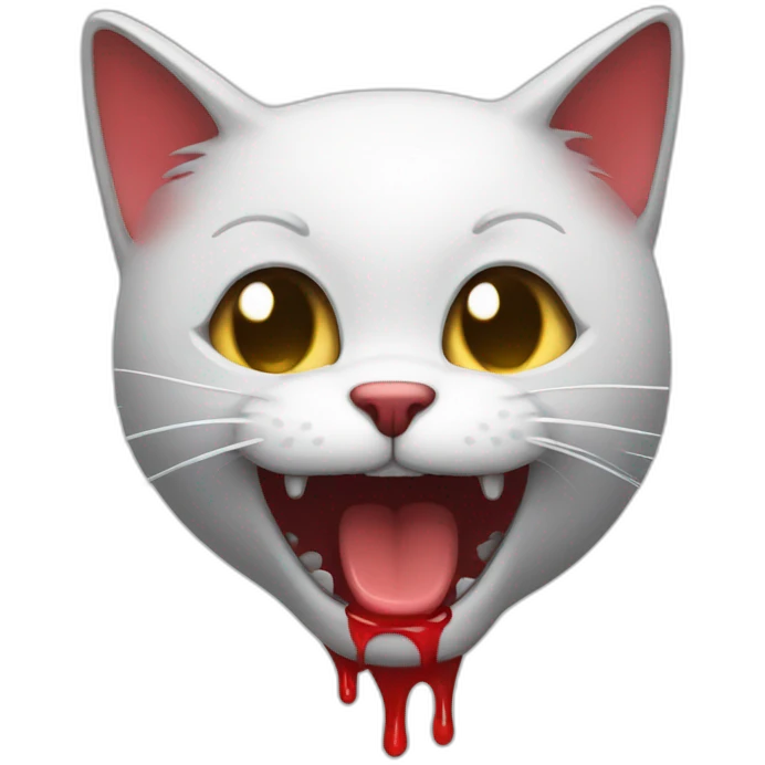 Bleeding cat emoji