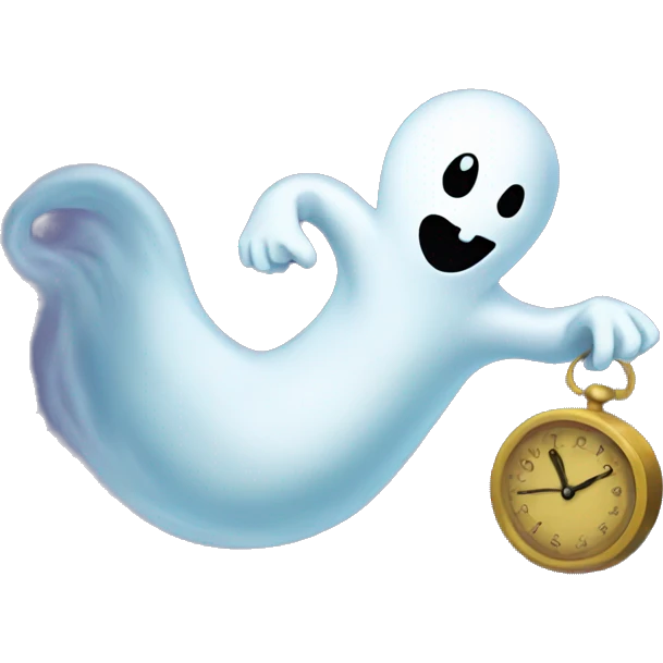 ghost stealing time emoji