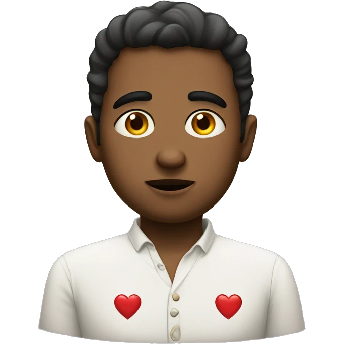 pleading eyes with hearts around emoji
