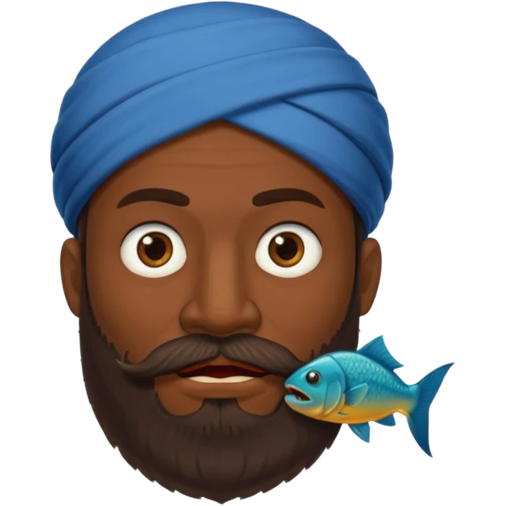 Узбек с пиранией в бороде emoji