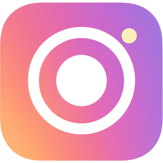 Instagram logo, modern, vibrant gradient, minimal, suitable for app icon emoji