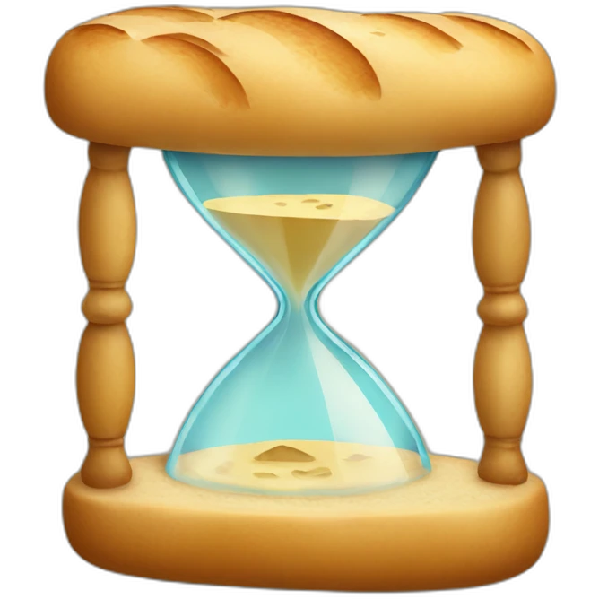 bread hourglass emoji