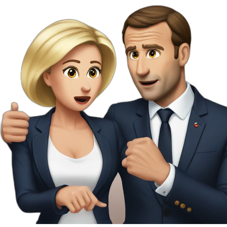 Macron slap his wife emoji