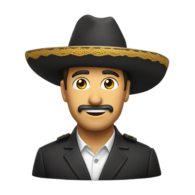 señor con un sombrero de fiesta  emoji