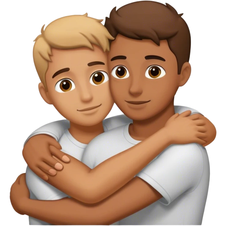 Hugging boyfriend emoji