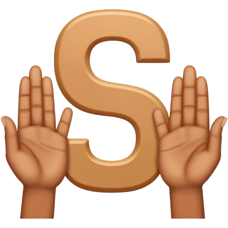 Make the letter S with hands

 emoji