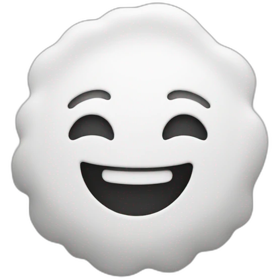 white baking powder smile emoji