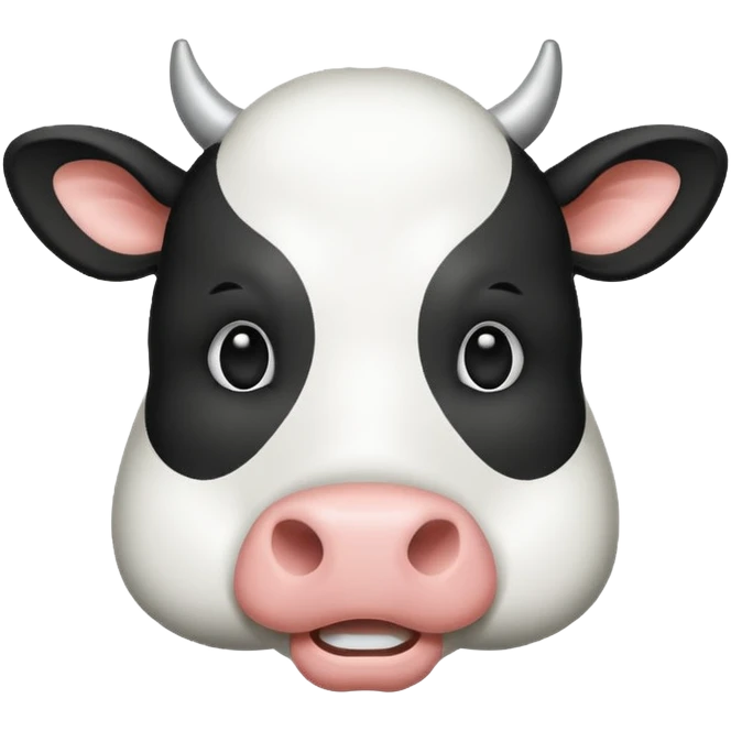 draw this emoji whit just line 🐮 emoji