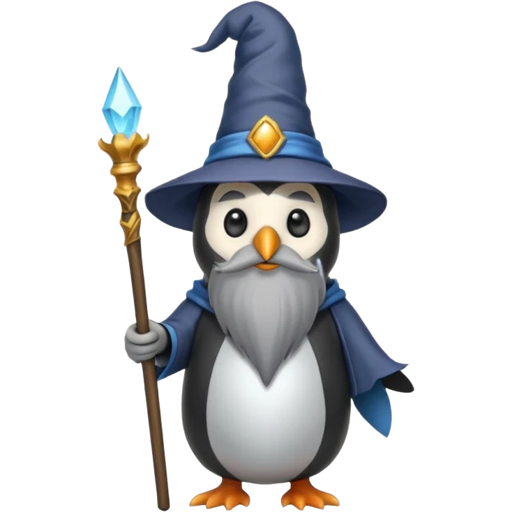 Penguin Wizard emoji