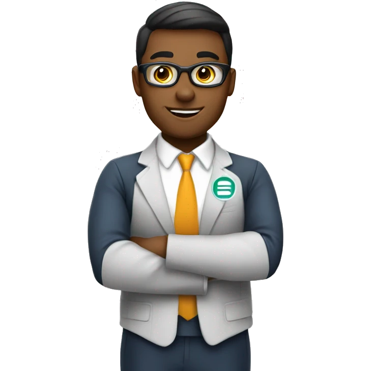 business worker with "DLA" logo emoji