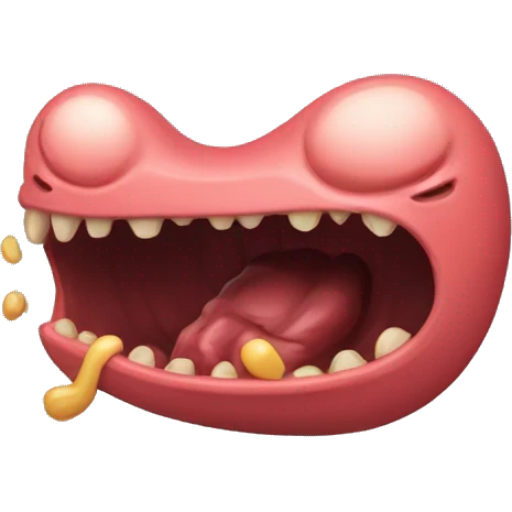 Stomach cramps making feel like a monster  emoji