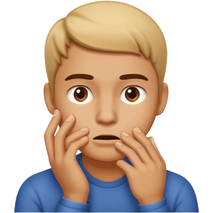 Persona indecisa rascándose la barbilla. emoji