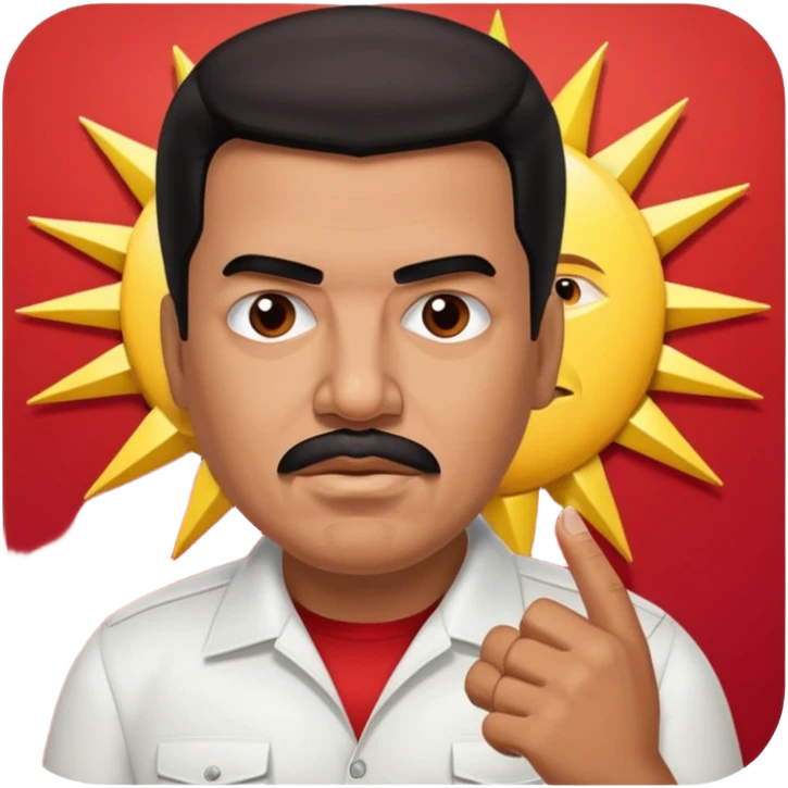 Nicolas Maduro figthing with elon musk emoji