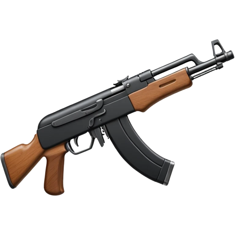 Realistic akm 47 ينظر جهة اليسار و مكتمل من جميع النواحي emoji
