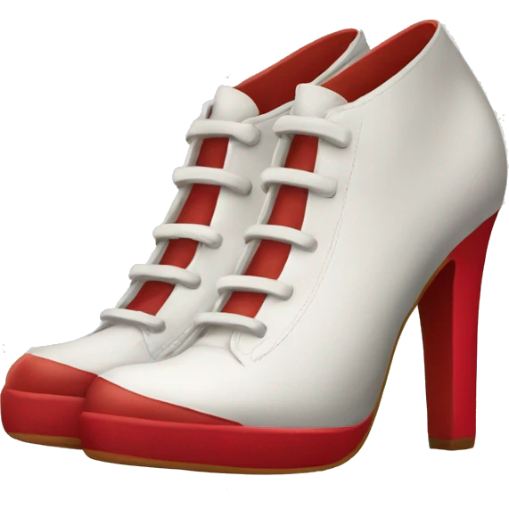 Shoes with red sole emoji
