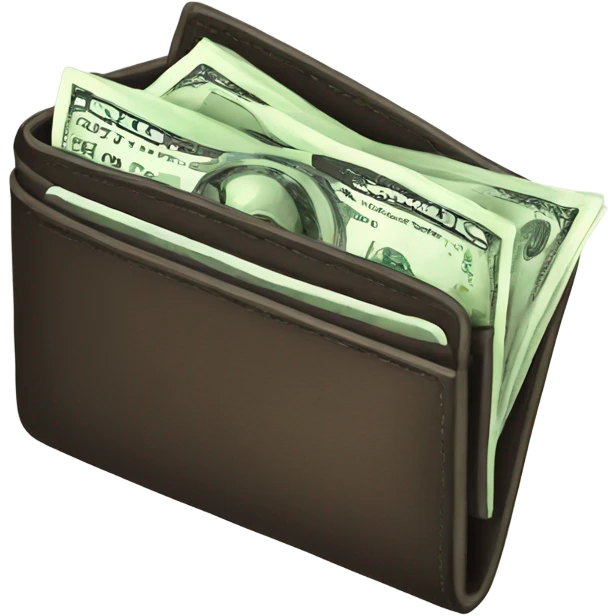 wallet full of cash emoji