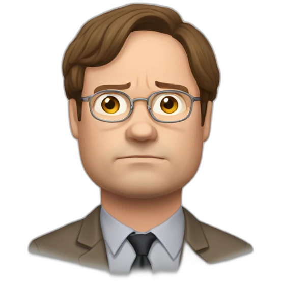 dwight schrute remain calm emoji