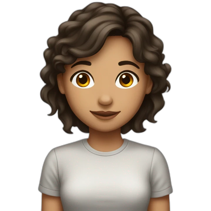 Fille brune va au lit emoji