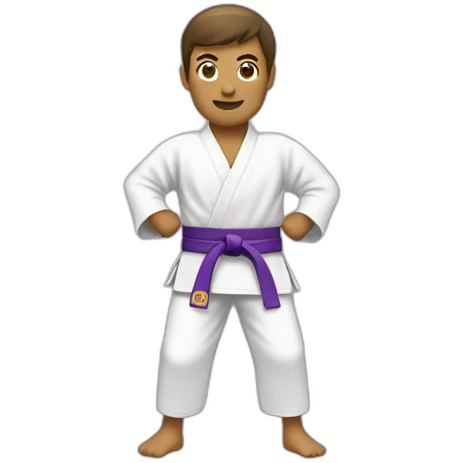 martial arts purple belt emoji