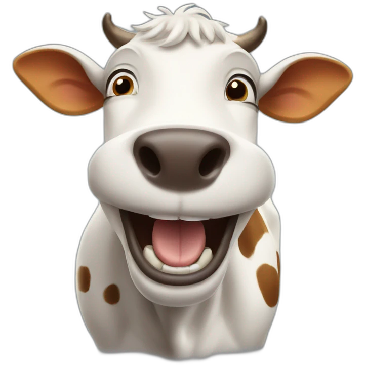 excited cow emoji