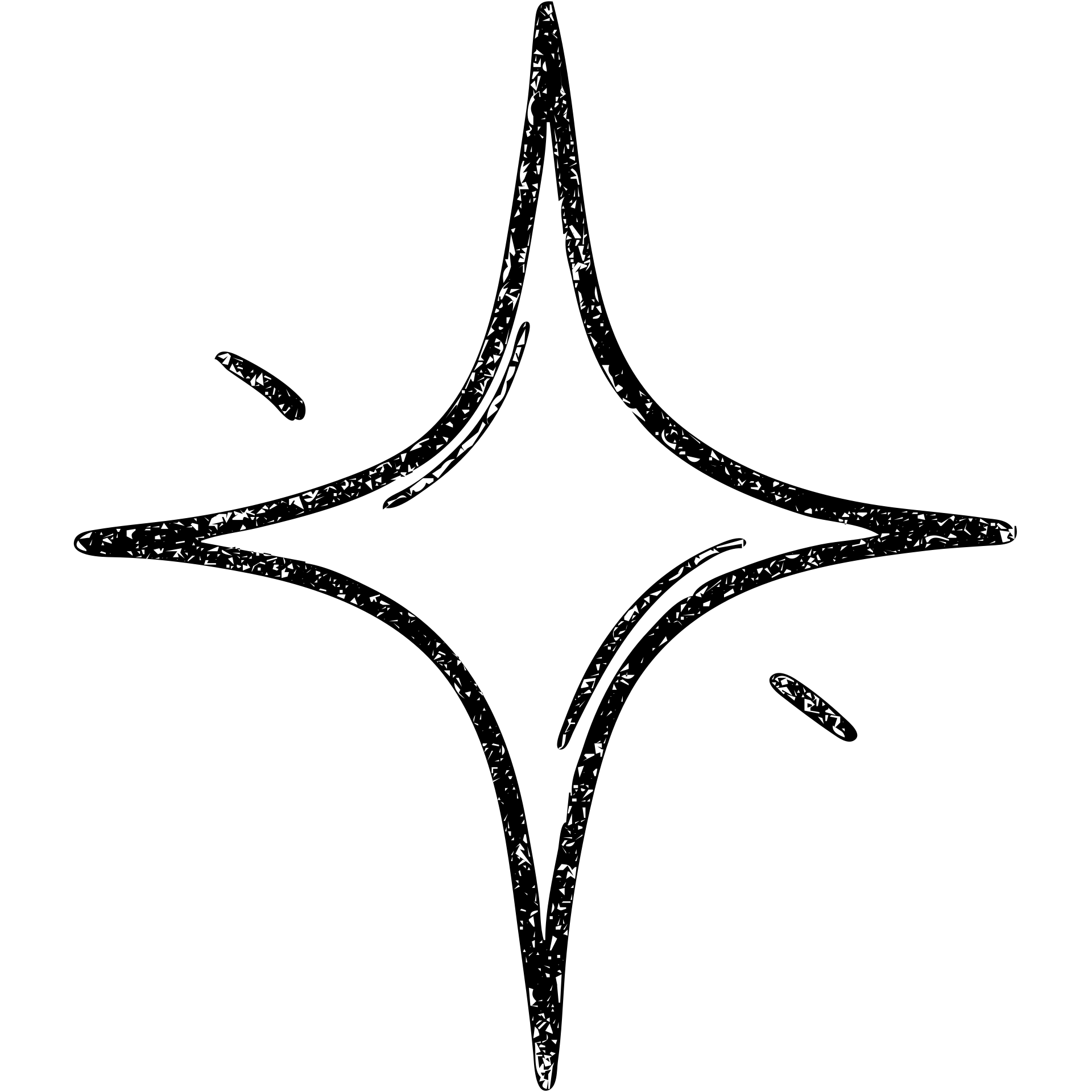 hand-drawn outlined icon of a small bright star on a glossy black car surface, subtle reflections, gold or silver details, clean and modern emoji