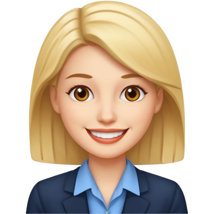 woman with office look emoji